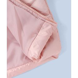 Pine Kids Woven Full Sleeves Solid Colour Padded Jacket - Pink