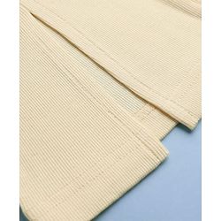 Pine Kids Cotton Lycra Knit Full Length Flared Leggings With Stretch - Off White