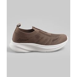 Pine Kids Slip On Sneaker Shoes With Logo Design - Grey