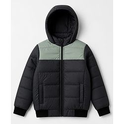 Pine Kids Woven Hooded Jackets with Full Sleeves in Grey for 4-5 Years