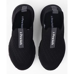 Pine Kids Slip On Sneaker Shoes - Black