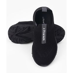 Pine Kids Slip On Sneaker Shoes - Black
