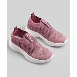 Pine Kids Slip On Sneaker Shoes With Logo Design - Pink