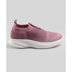 Pine Kids Slip On Sneaker Shoes With Logo Design - Pink