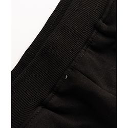 Pine Kids Knit Full Length Track Pant With Side Tape Detailing - Black