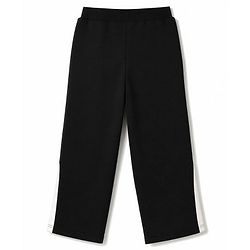Pine Kids Knit Full Length Track Pant With Side Tape Detailing - Black