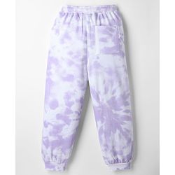 Pine Kids Looper Knit Full Length Tie Dye Lounge Pant - Lavender