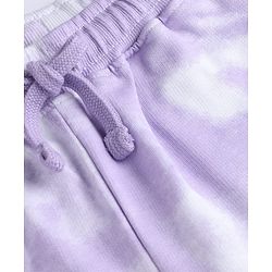 Pine Kids Looper Knit Full Length Tie Dye Lounge Pant - Lavender