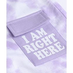 Pine Kids Looper Knit Full Length Tie Dye Lounge Pant - Lavender
