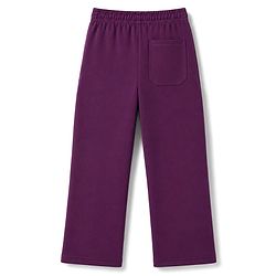 Pine Kids Knit Full Length Text Printed Flared Lounge Pant - Plum