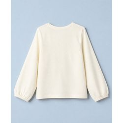 Pine Kids 100% Cotton Linen Knit Full Sleeves Top with Girl You Got This Text and Butterfly Print - White