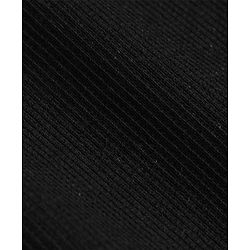 Pine Kids Cotton Lycra Knit Half Sleeves Solid Top - Black