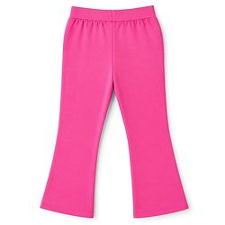 Pine Kids Cotton Lycra Knit Full Length Solid Colour Leggings With Stretch - Pink