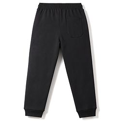 Pine Kids Knit Full Length Text Printed Lounge Pant - Black