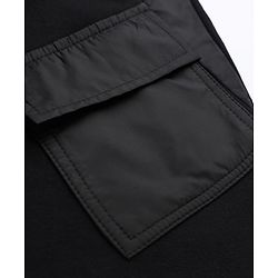 Pine Kids Knit Full Length Lounge Pant With Front Pocket in Black
