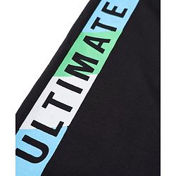Pine Kids Cotton Knit Lounge Pant with Full Length and Ultimate Print in Black