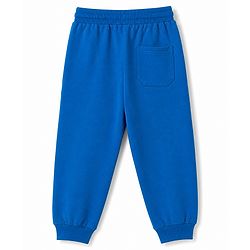 Pine Kids Knit Full Length Cut N Sew Text Printed Lounge Pant - Blue