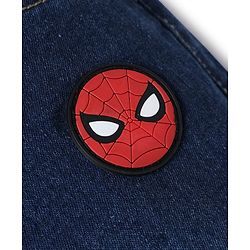 Pine Kids Marvel Denim Full Length Jeans with Spiderman Applique in Blue for 6-7 Years