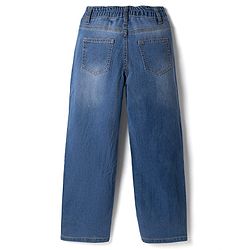 Pine Kids Disney Denim Full Length Jeans with Minnie Mouse Patch in Light/Sky Blue for 6-7 Years