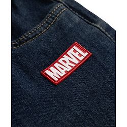 Pine Kids Marvel Full Length Denim Jeans with Marvel Patch in Blue