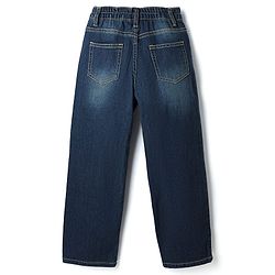 Pine Kids Disney 100% Cotton Denim Full Length Jeans With Stitch Patch in Blue