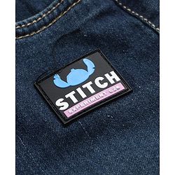 Pine Kids Disney 100% Cotton Denim Full Length Jeans With Stitch Patch in Blue