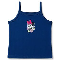 Pine Kids Disney Single Jersey Knit Sleeveless Slips with Minnie Mouse Print Pack of 3-  Blue Pink & Green