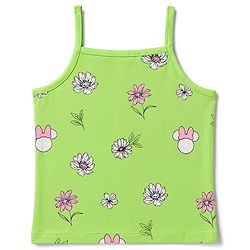 Pine Kids Disney Single Jersey Knit Sleeveless Slips with Minnie Mouse Print Pack of 3-  Blue Pink & Green