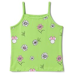 Pine Kids Disney Single Jersey Knit Sleeveless Slips with Minnie Mouse Print Pack of 3-  Blue Pink & Green