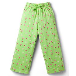 Pine Kids Cotton Knit Half Sleeves  Co-ord Shirt & Pyjama Night Suit with Floral Print - Light Green