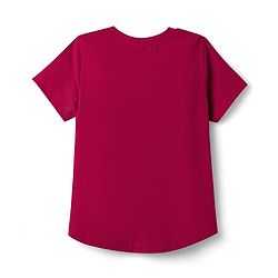 Pine Kids Cotton Knit Half Sleeves T-Shirt & Shorts Night Suit with Heart & Believe Print - Wine