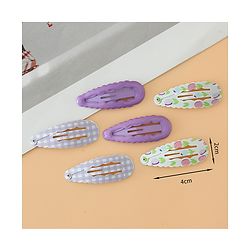 Pine Kids Colorful Snap Hair Clip - Purple