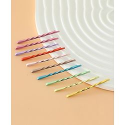 Pine Kids Hair Pins And Clips  - Purple & Green