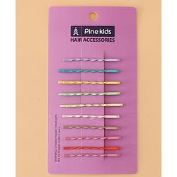 Pine Kids Hair Pins And Clips  - Purple & Green
