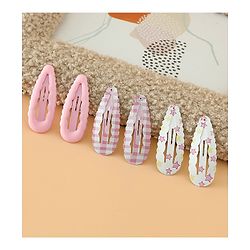 Pine Kids Fashion Snap Hair Clips - Pink & White