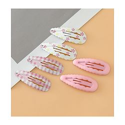 Pine Kids Fashion Snap Hair Clips - Pink & White