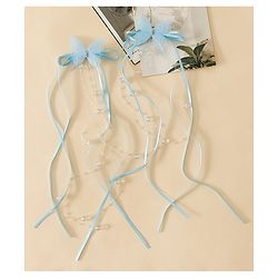 Pine Kids Bow & Butterfly Snap Clips - Blue