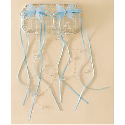 Pine Kids Bow & Butterfly Snap Clips - Blue