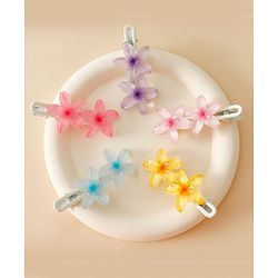 Pine Kids Cute Blossom Hair Clips - PInk & Purple
