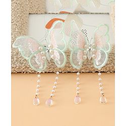 Pine Kids Butterfly Pearl Baby Hair Clip - Light Green