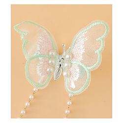 Pine Kids Butterfly Pearl Baby Hair Clip - Light Green