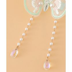 Pine Kids Butterfly Pearl Baby Hair Clip - Light Green