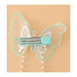 Pine Kids Butterfly Pearl Baby Hair Clip - Light Green