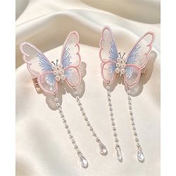Pine Kids Butterfly Pearl Baby Hair Clip - Pink