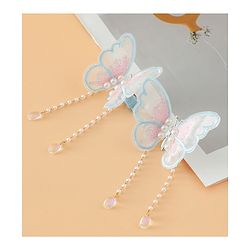 Pine Kids Butterfly Pearl Baby Hair Clip - Light Green - Blue