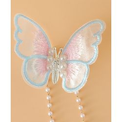 Pine Kids Butterfly Pearl Baby Hair Clip - Light Green - Blue