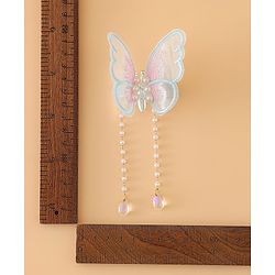 Pine Kids Butterfly Pearl Baby Hair Clip - Light Green - Blue