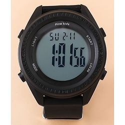 Pine Kids Free Size Digital Watch - Black