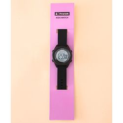 Pine Kids Free Size Digital Watch - Black