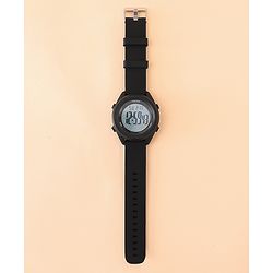 Pine Kids Free Size Digital Watch - Black